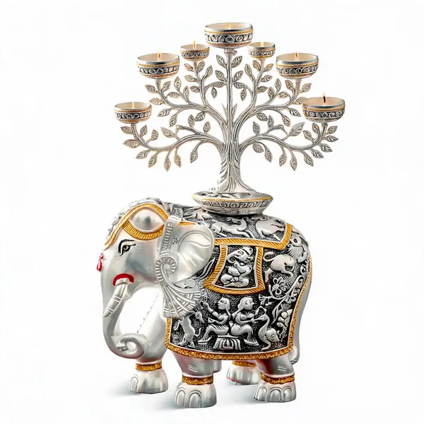 Pure_925_Silver_Tree_Of_Life_Candle_Holder_Figurine