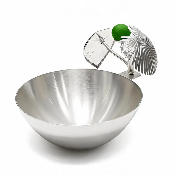 Pure_925_Silver_Tropical_Palm_Leaf_Decorative_Bowl