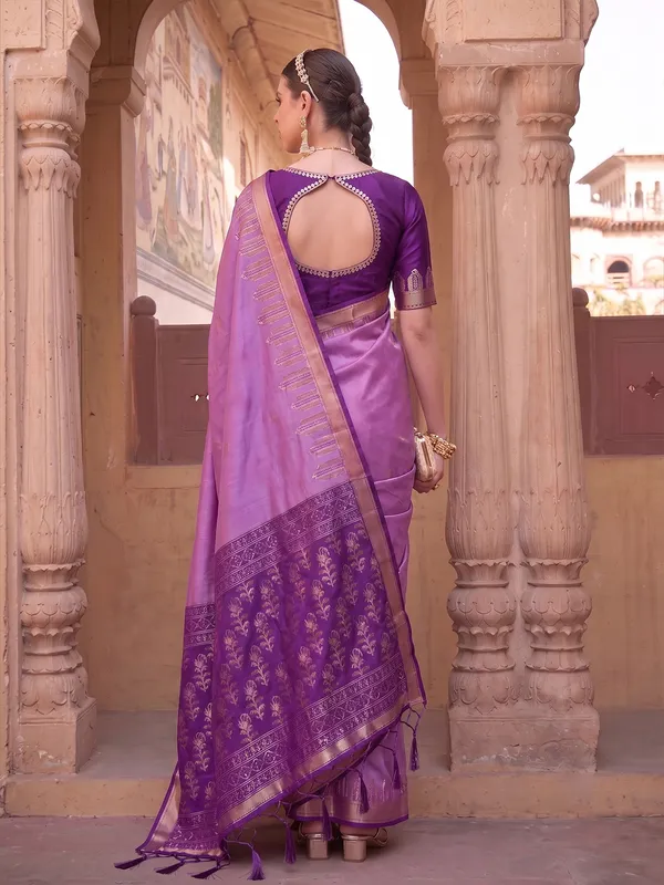 Lavender_Soft_Silk_Saree_For_Women
