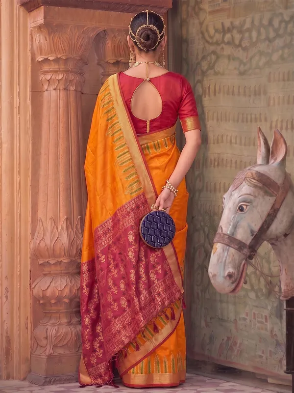 Mustard_Soft_Silk_Saree_For_Women