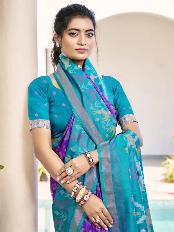 Purple_Teal_Soft_Silk_Zari_Woven_Festive_Saree_For_Women