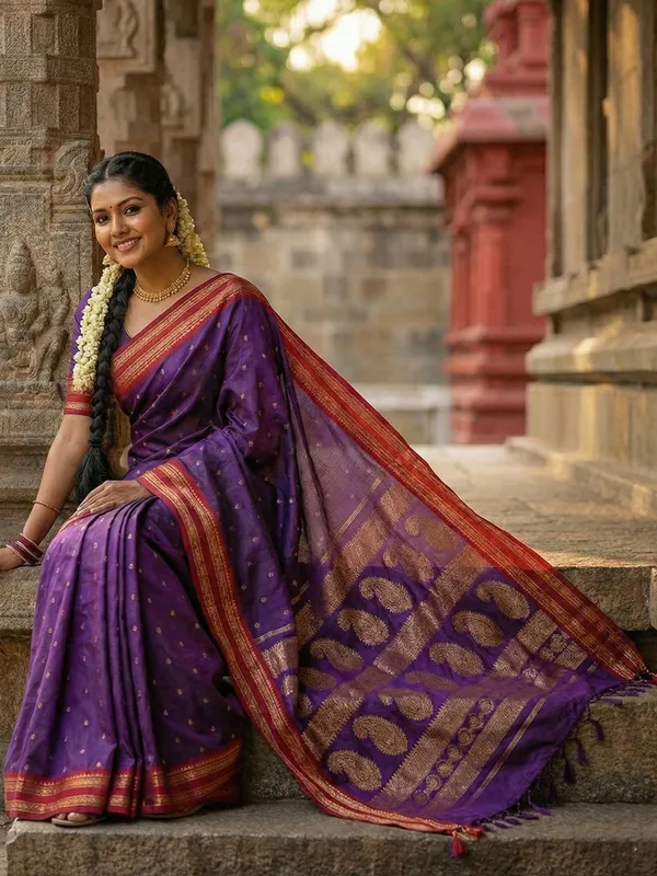 Purple_Silk_Blend_Zari_Border_Woven_Ethnic_Saree_For_Women