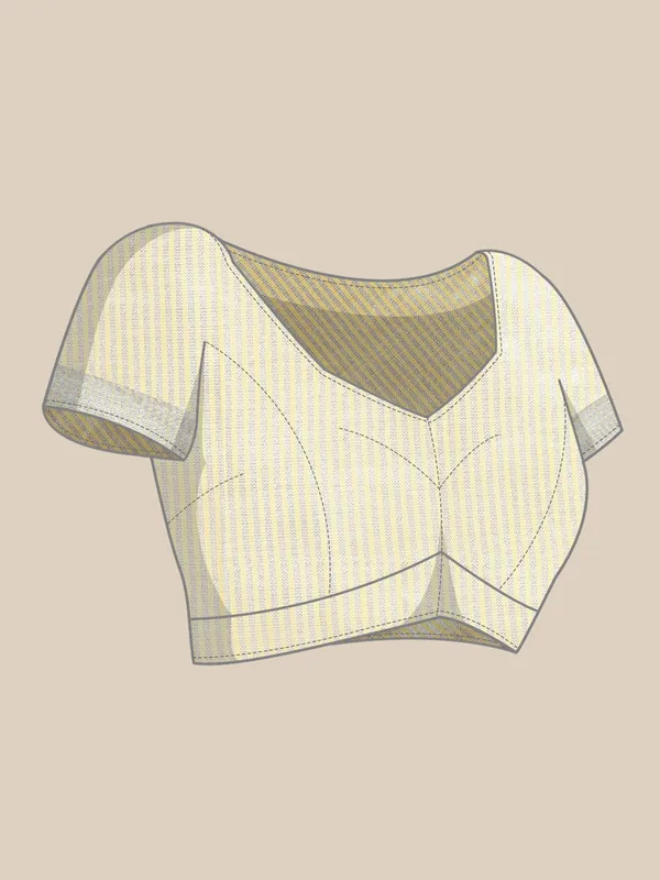 Pastel_Yellow_Linen_Silver_Stripe_Border_Saree_For_Women