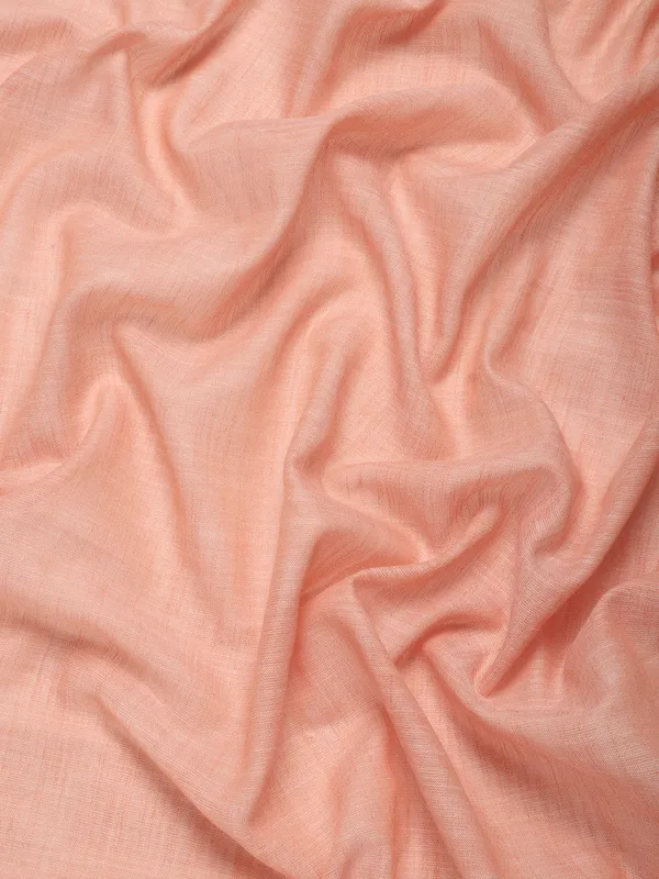 Peach_Linen_Zari_Border_Tassel_Woven_Saree_For_Women
