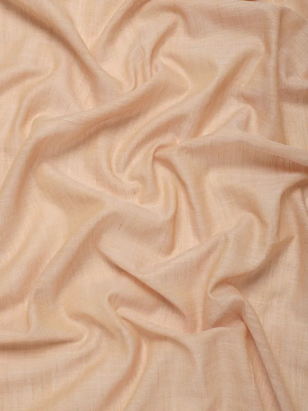 Tan_Linen_Zari_Border_Tassel_Saree_For_Women