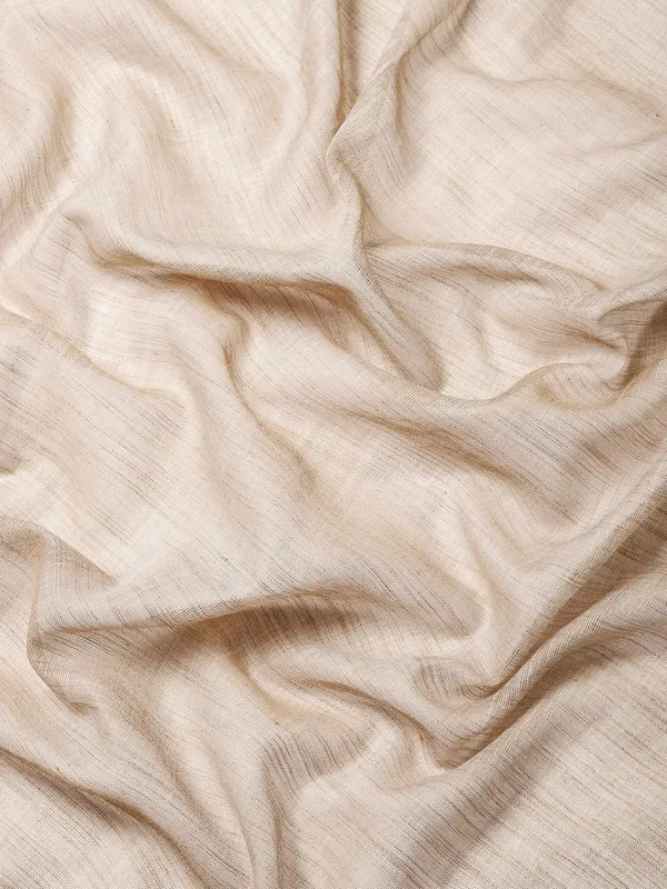 Beige_Silver_Linen_Blend_Woven_Design_Saree_For_Women