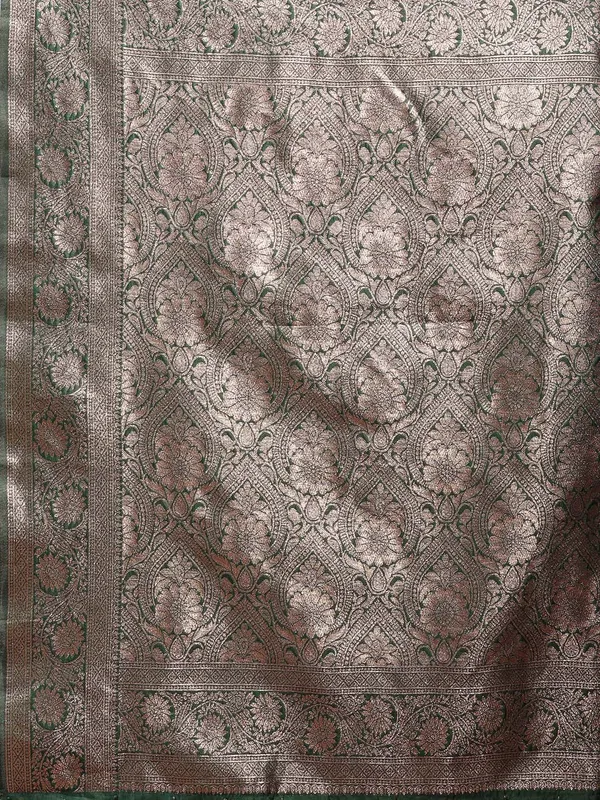 Forest_Green_Soft_Silk_Silver_Zari_Woven_Saree_For_Women