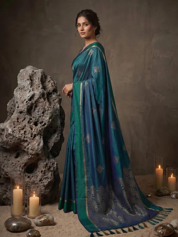 Teal_Blue_Soft_Silk_Zari_Woven_Saree_For_Women