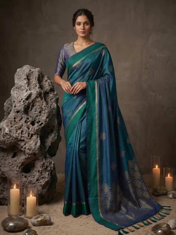 Teal_Blue_Soft_Silk_Zari_Woven_Saree_For_Women