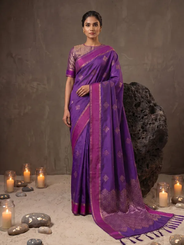 Violet_Blue_Soft_Silk_Zari_Woven_Saree_For_Women