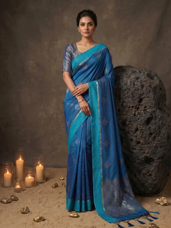 Sky_Blue_Soft_Silk_Zari_Motif_Woven_Border_Saree_For_Women