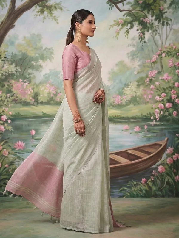 Pastel_Green_Tissue_Silk_Woven_Saree_For_Women