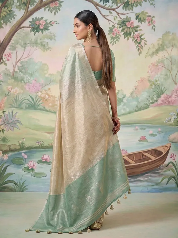 Beige_Gold_Tissue_Silk_Woven_Saree_For_Women