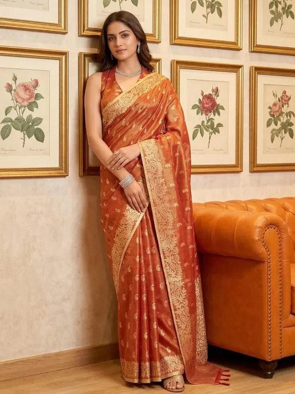 Red_Tissue_Silk_Zari_Woven_Saree_For_Women