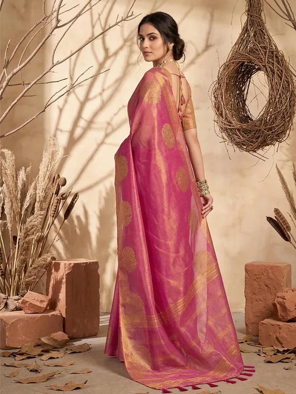 Rose_Pink_Tissue_Silk_Zari_Woven_Saree_For_Women