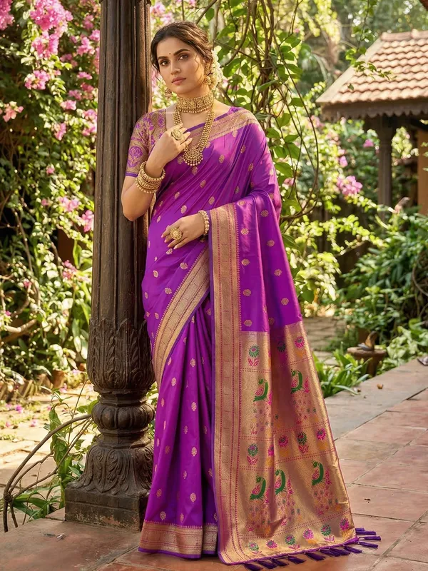 Blue_Paithani_Soft_Silk_Woven_Saree_For_Women
