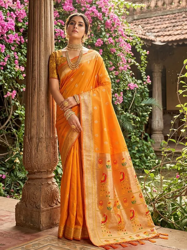 Mustard_Yellow_Paithani_Soft_Silk_Woven_Festive_Saree_For_Women