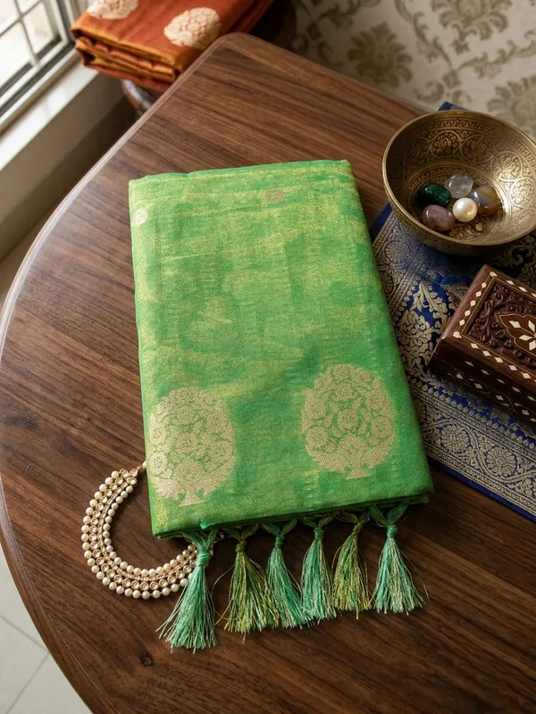 Sea_Green_Tissue_Silk_Gold_Zari_Mandala_Motif_Saree_For_Women