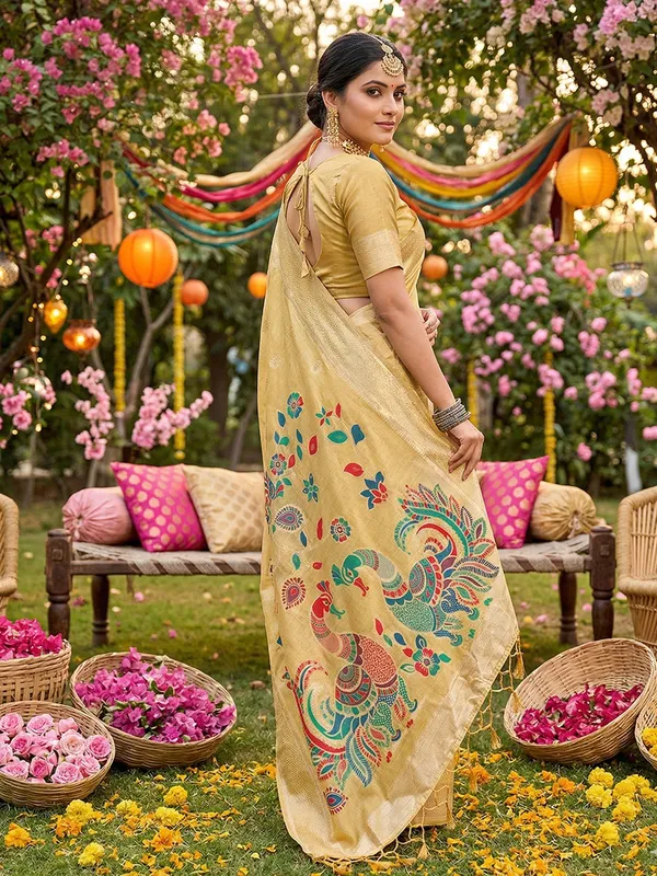 Mustard_Tissue_Silk_Festive_Ethnic_Saree_For_Women