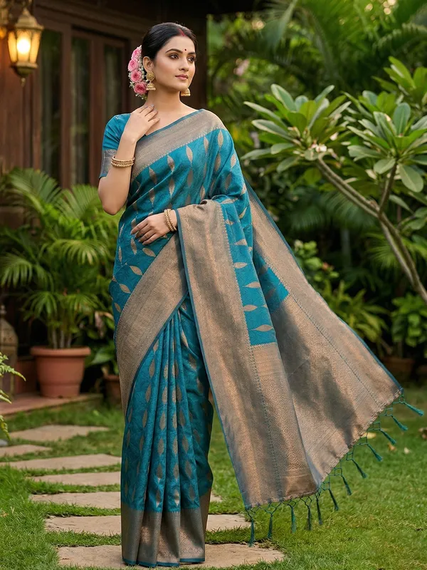 Multicolor_Banarasi_Silk_Zari_Woven_Saree_For_Women