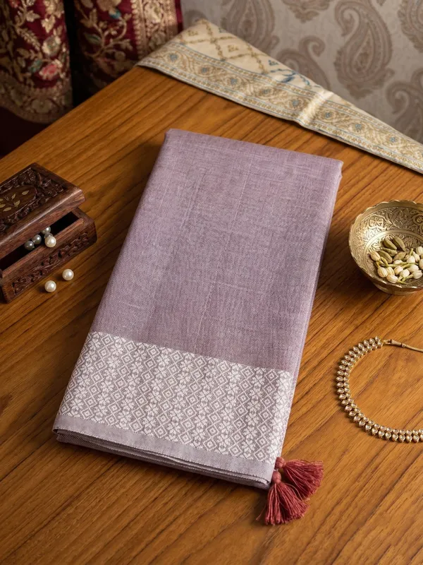 Yellow_Linen_Premium_Saree_For_Women