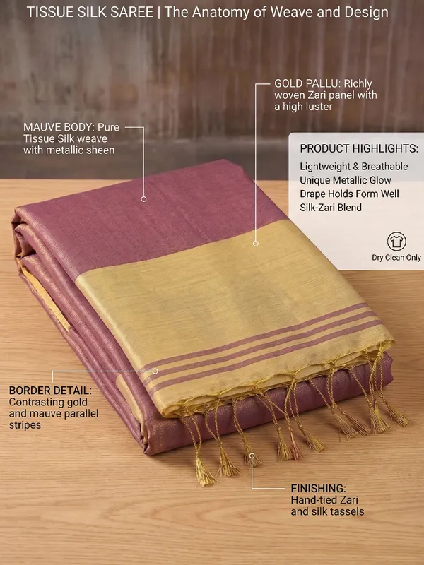 Mauve_Blue_Tissue_Silk_Shimmer_Solid_Saree_For_Women