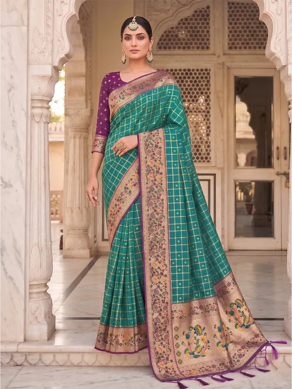 Taupe_Beige_Banarasi_Silk_Zari_Woven_Saree_For_Women