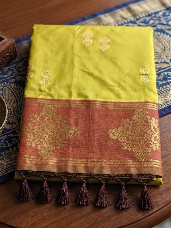 Mustard_Yellow_Banarasi_Soft_Silk_Saree_For_Women