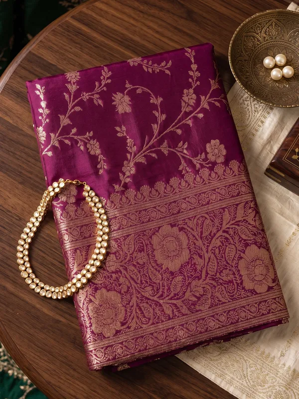 Wine_Soft_Silk_Traditional_Festive_Saree_For_Women