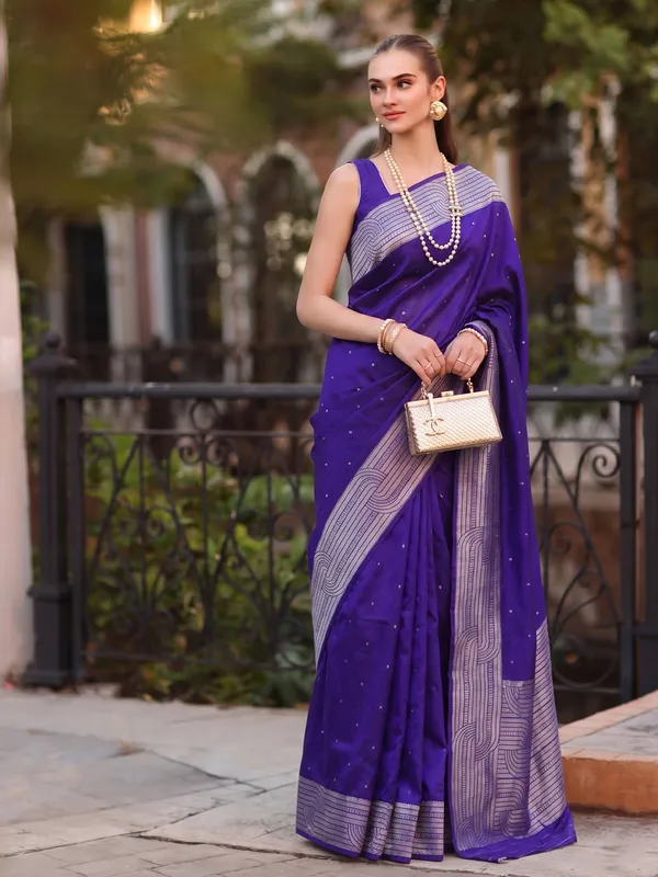 Navy_Blue_Art_Silk_Saree_For_Women