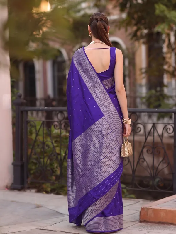 Navy_Blue_Art_Silk_Saree_For_Women