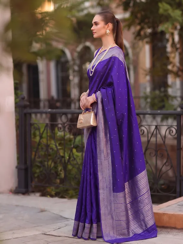 Navy_Blue_Art_Silk_Saree_For_Women
