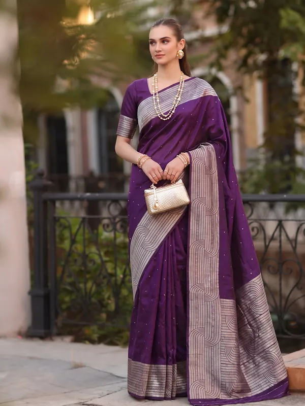 Purple_Art_Silk_Woven_Saree_For_Women