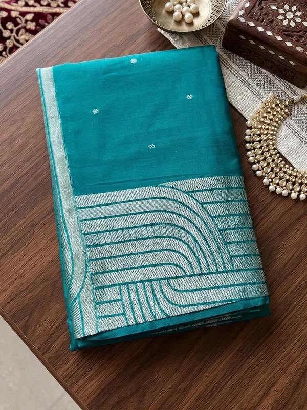 Teal_Art_Silk_Premium_Saree_For_Women
