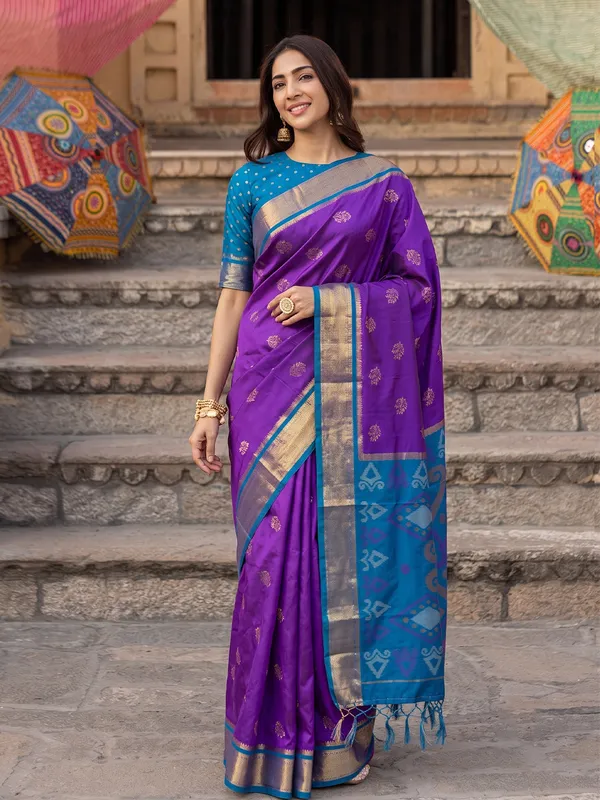 Purple_Blue_Soft_Silk_Festive_Wedding_Saree_For_Women