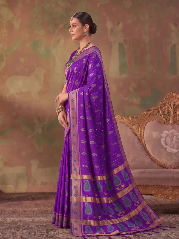 Purple_Soft_Silk_Saree_For_Women