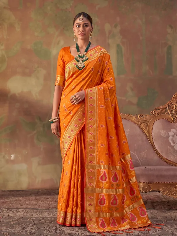 Mustard_Soft_Silk_Saree_For_Women