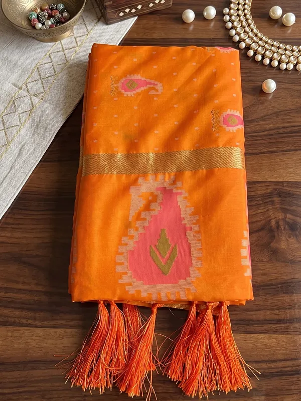 Mustard_Soft_Silk_Saree_For_Women