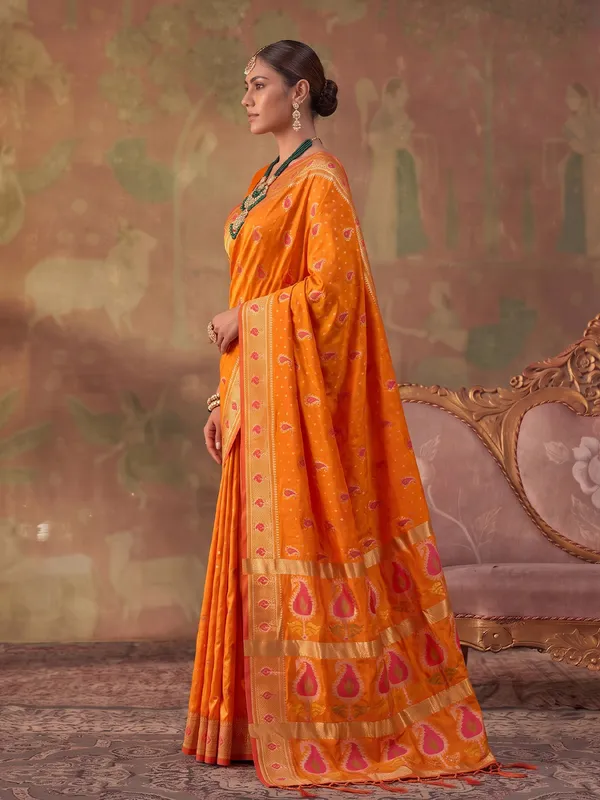 Mustard_Soft_Silk_Saree_For_Women