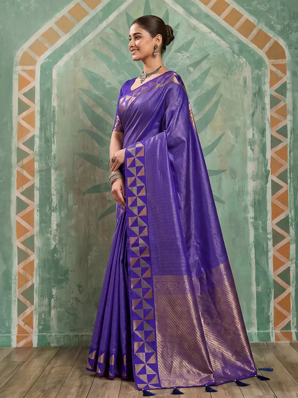 Navy_Blue_Art_Silk_Traditional_Woven_Saree_For_Women
