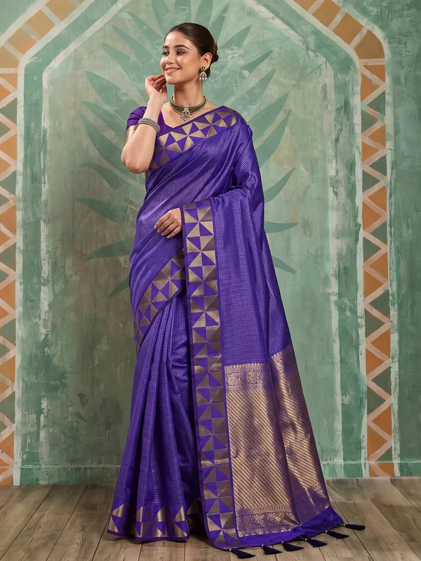Navy_Blue_Art_Silk_Traditional_Woven_Saree_For_Women