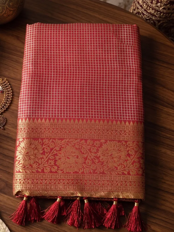 Maroon_Art_Silk_Zari_Border_Saree_For_Women