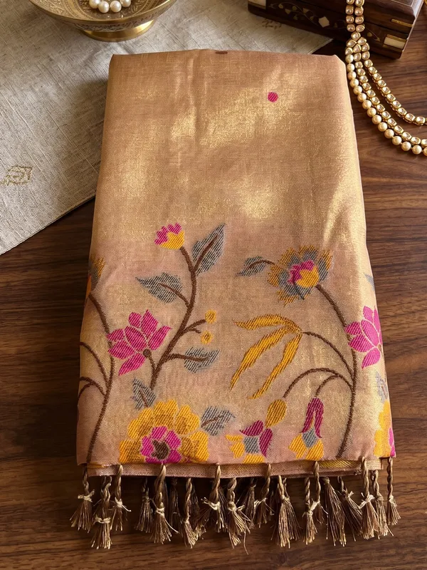 Beige_Tissue_Silk_Floral_Embroidered_Saree_For_Women