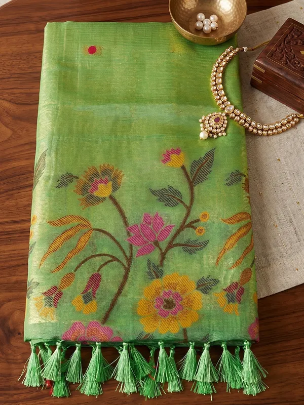 Light_Green_Tissue_Silk_Floral_Embroidered_Saree_For_Women