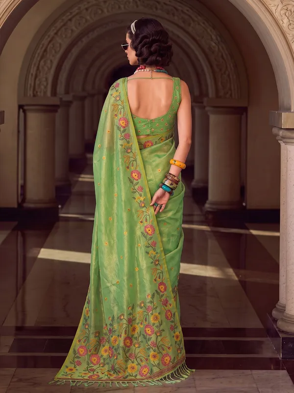 Light_Green_Tissue_Silk_Floral_Embroidered_Saree_For_Women