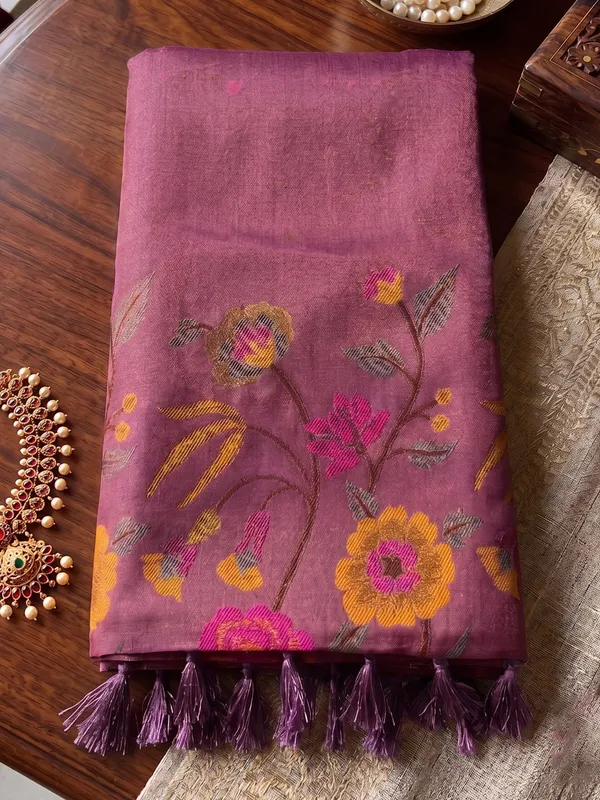 Purple_Tissue_Silk_Woven_Saree_For_Women