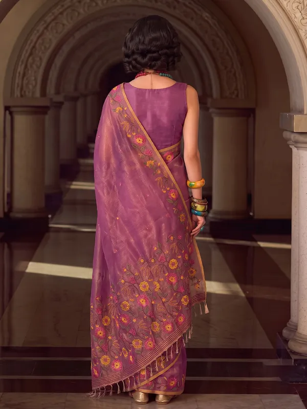 Purple_Tissue_Silk_Woven_Saree_For_Women