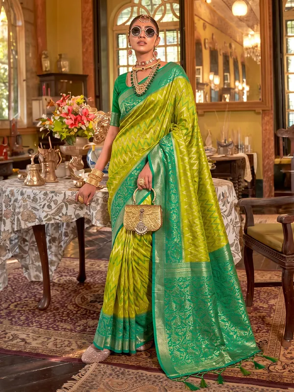 Light_Green_Banarasi_Silk_Saree_For_Women
