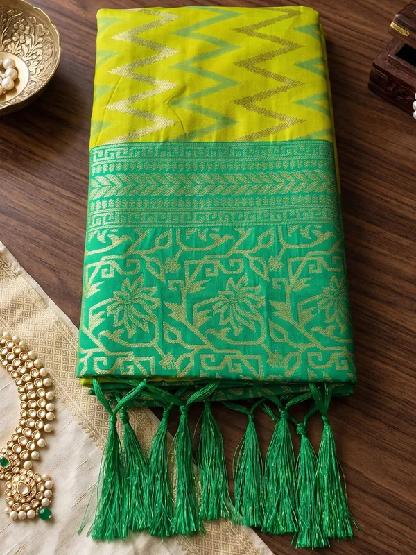 Light_Green_Banarasi_Silk_Saree_For_Women