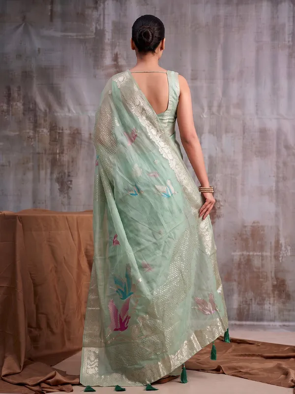 Patel_Green_Cotton_Saree_For_Women